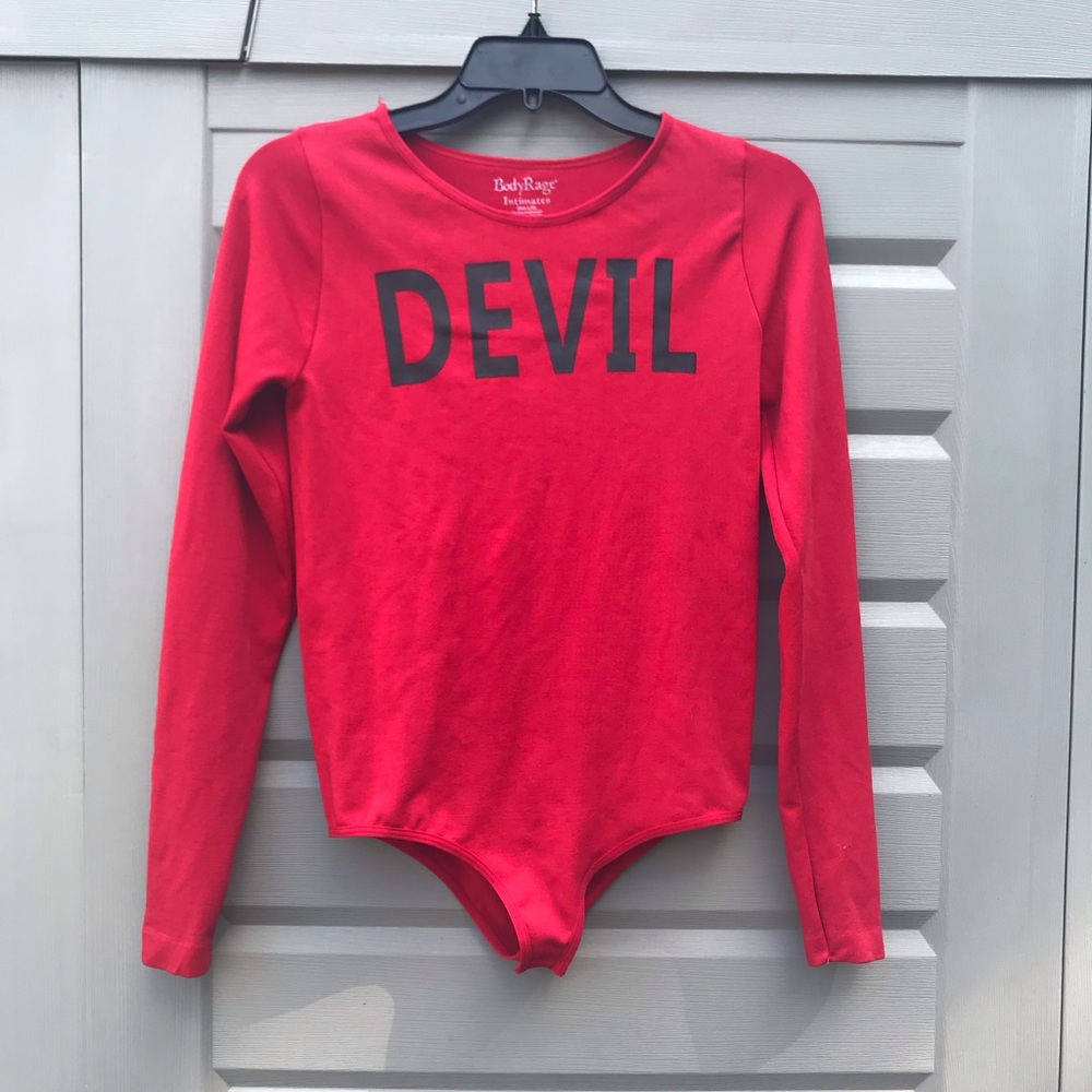 “Devil” long sleeve body suit